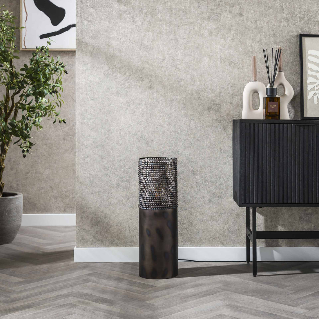 Vloerlamp Glow Ø20 cilinder 60cm - Industrieelinhuis.nl