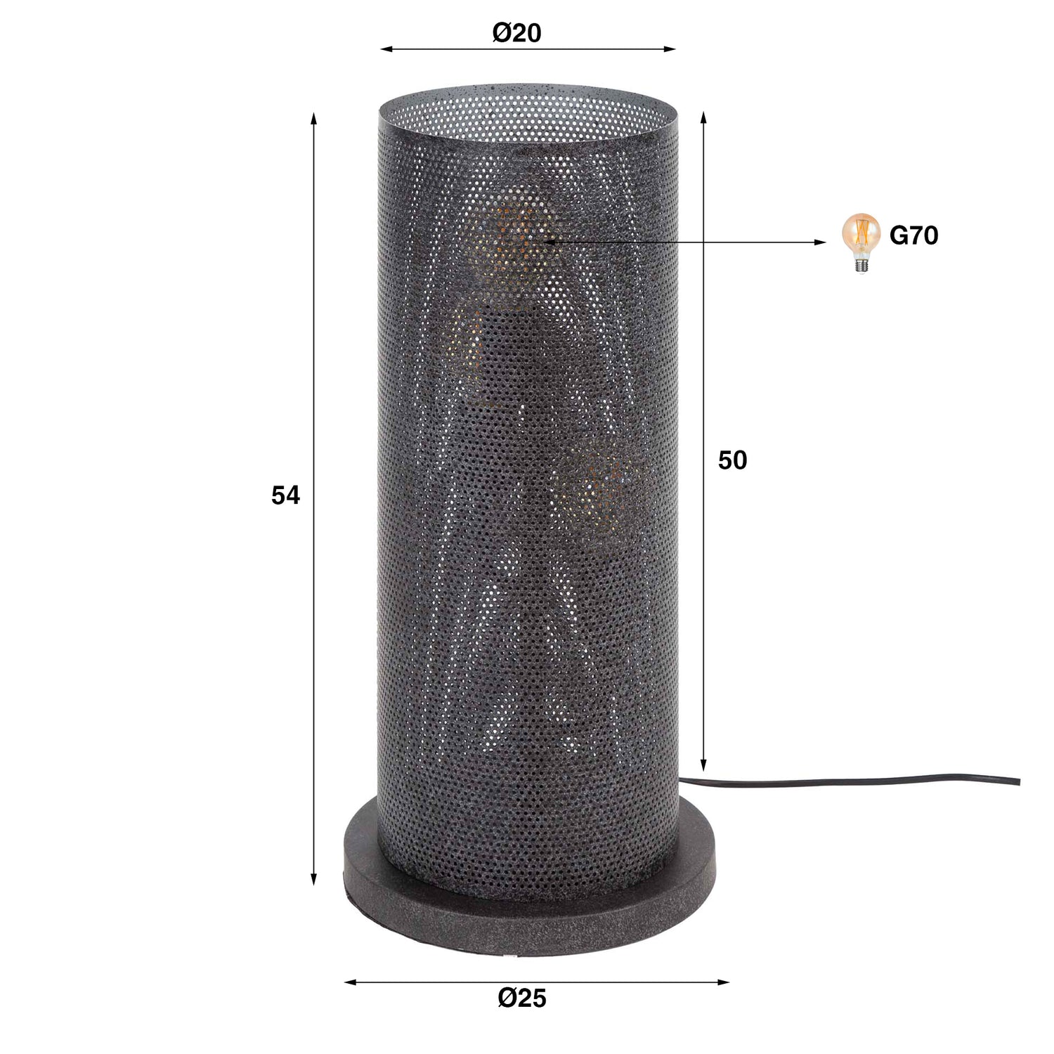 Tafellamp Meshglow 3L - Industrieelinhuis.nl