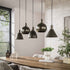 Hanglamp 5L Stellaro Donkerbruin - Industrieelinhuis.nl
