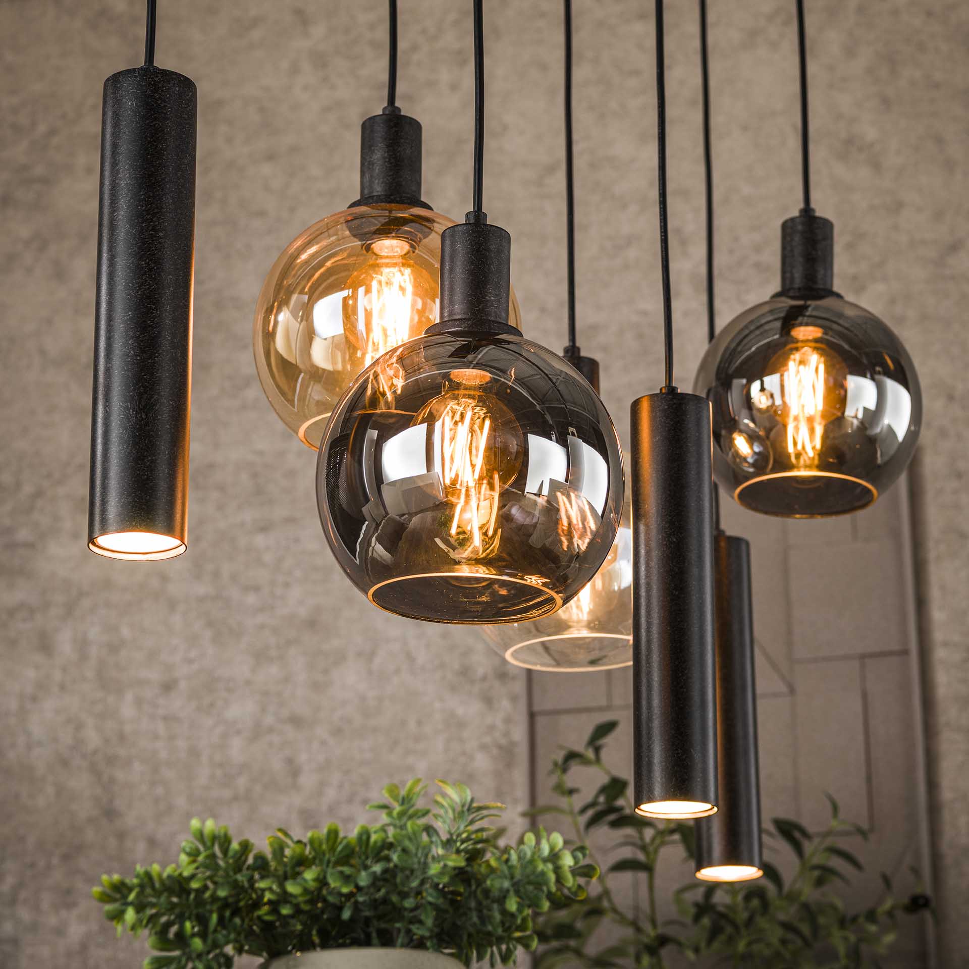 Hanglamp Vera 4L+3L - Industrieelinhuis.nl