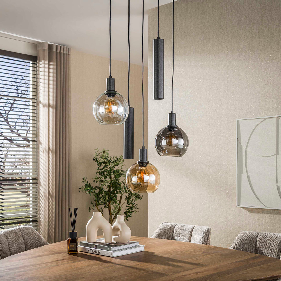 Hanglamp Sfera Tricolore getrapt 5L