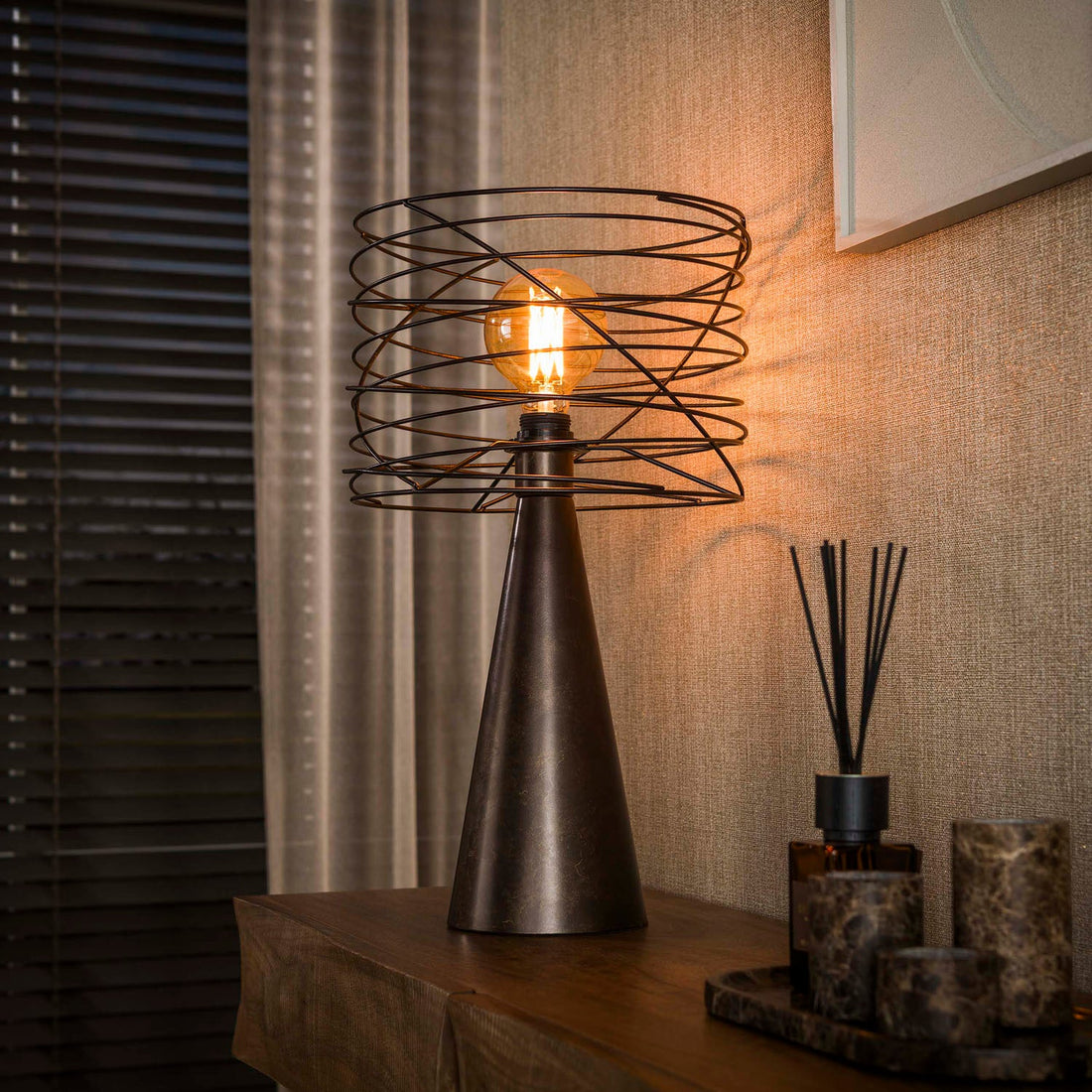 Tafellamp Curl 1L - Industrieelinhuis.nl