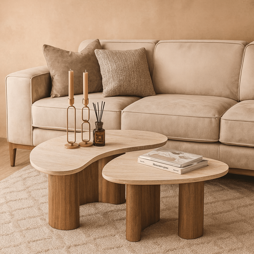 Salontafel set van 2 Trevi | Organische salontafels - Industrieelinhuis.nl