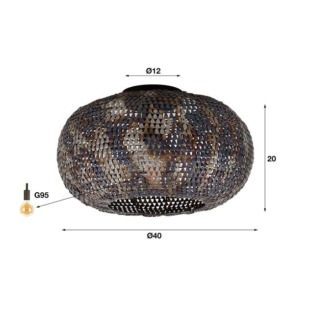 Plafondlamp Armor 1L