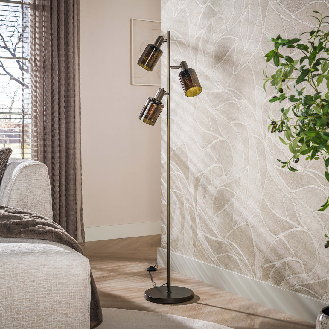 Vloerlamp Sepiora 3L