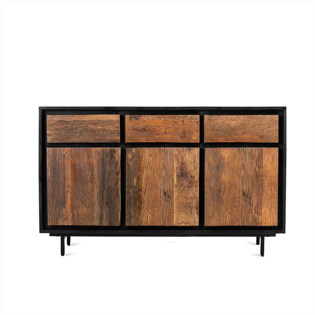 Dressoir kast mango hout | Industrieel Design | 150x40x80cm - Industrieelinhuis.nl