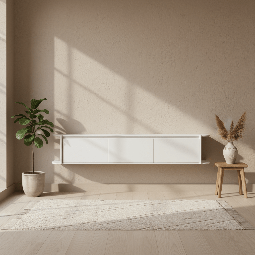 TV kast Jade zwevend Off White 200 - Industrieelinhuis.nl