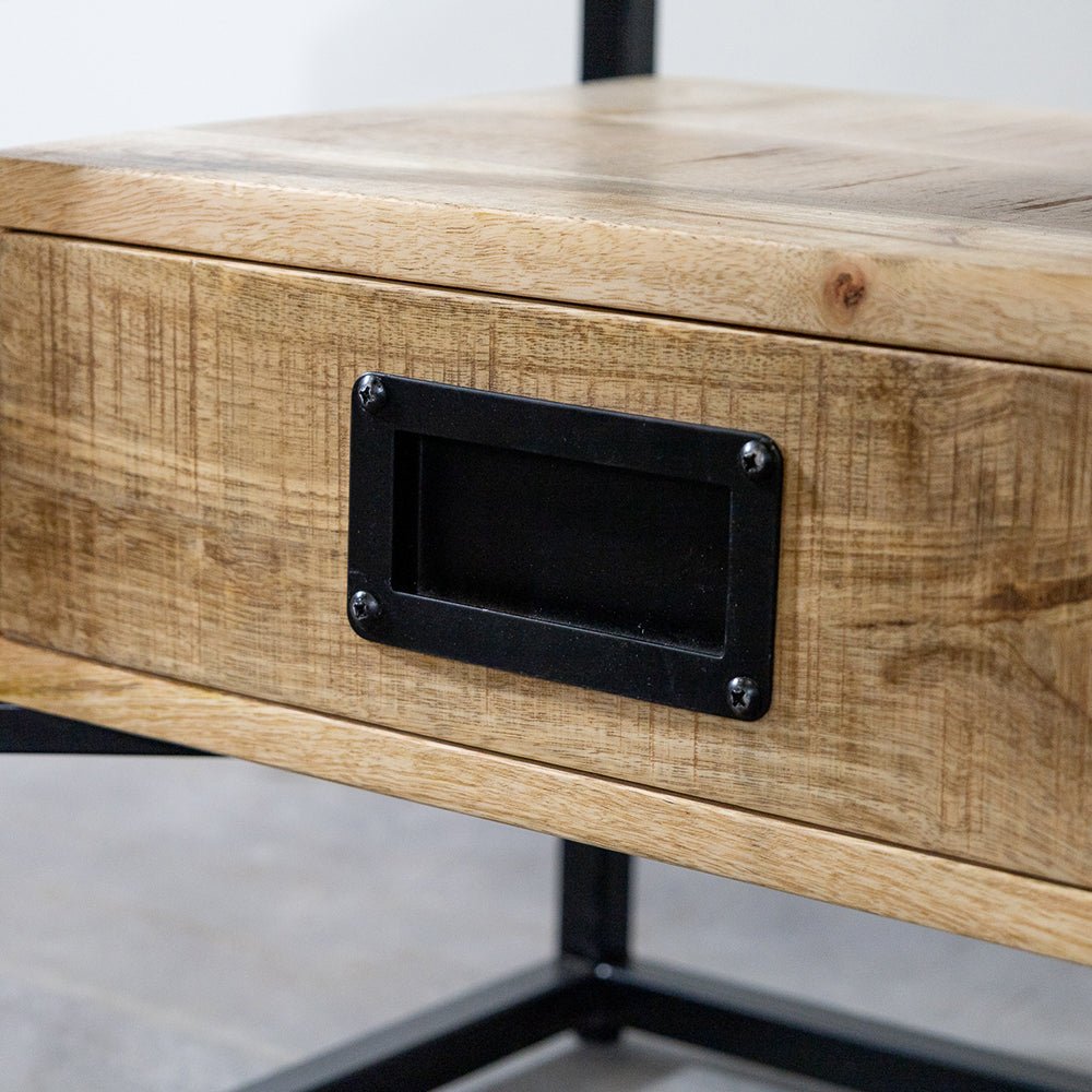 Bijzettafel mangohout | Nachtkastje | 45x35x50