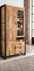 Britt Vitrine Kast Glazen Deur Rechts - Industrieelinhuis.nl