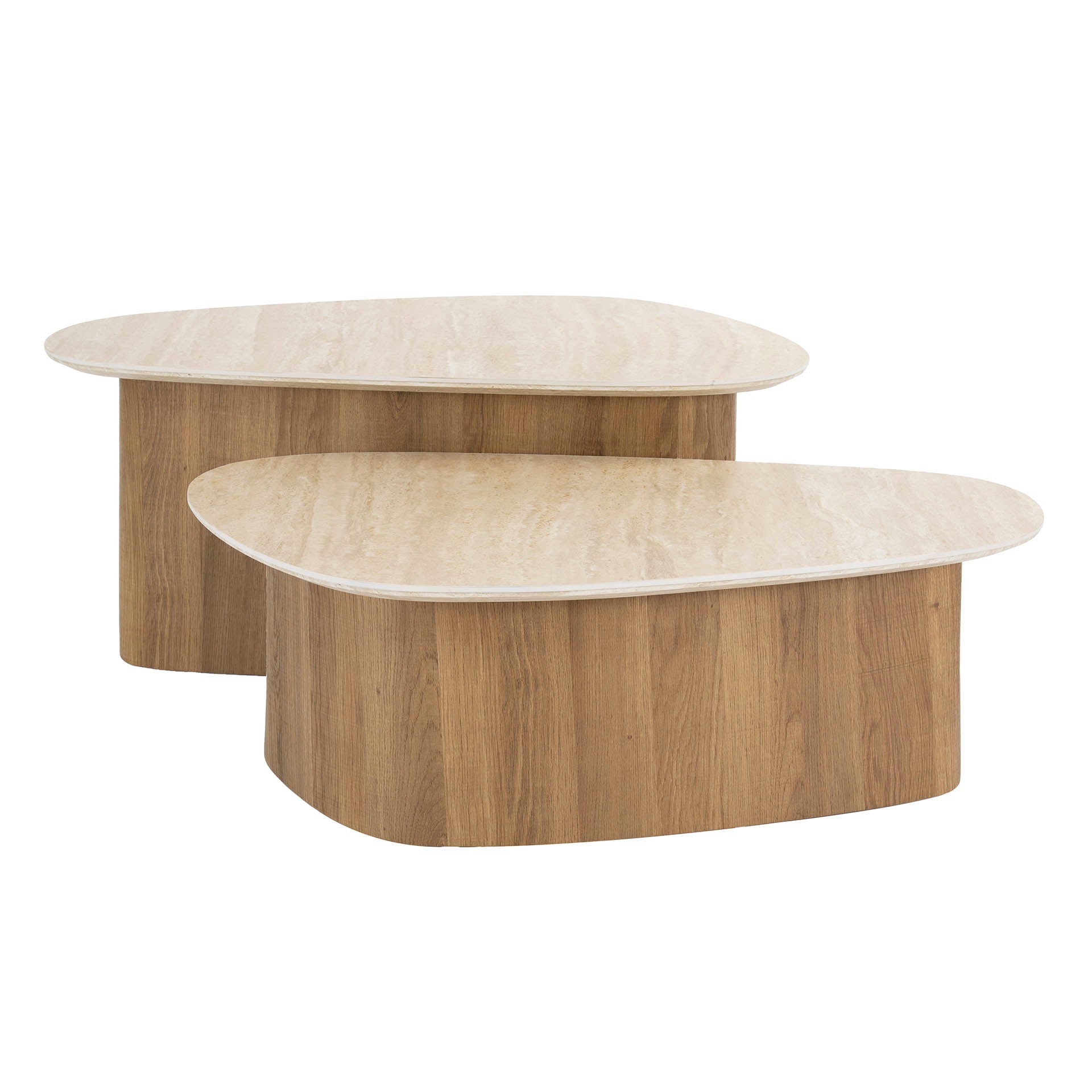 Ceramic Trio Salontafel | Set van 2 | organische salontafelset