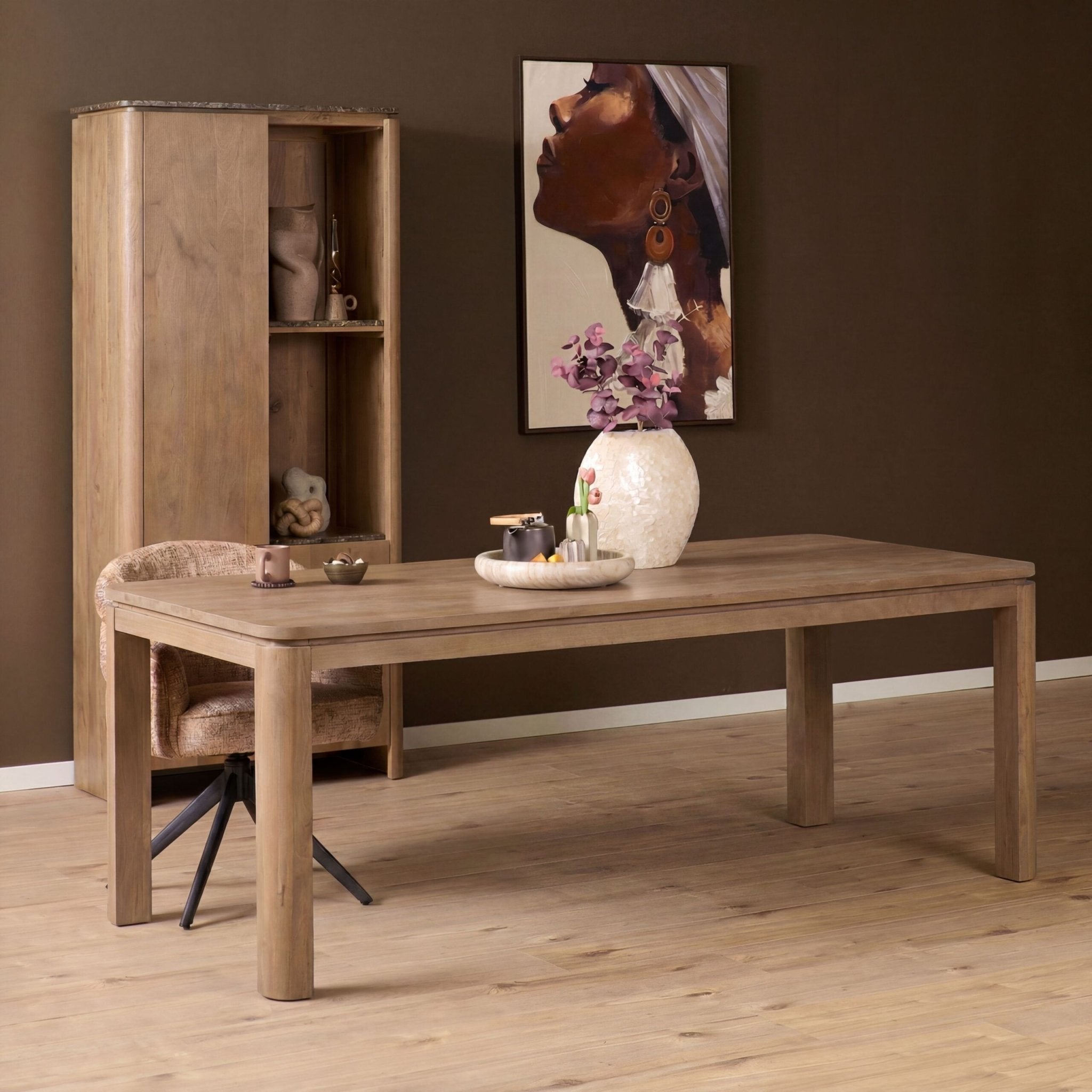 Eettafel Dallas Naturel Mangohout 200 cm