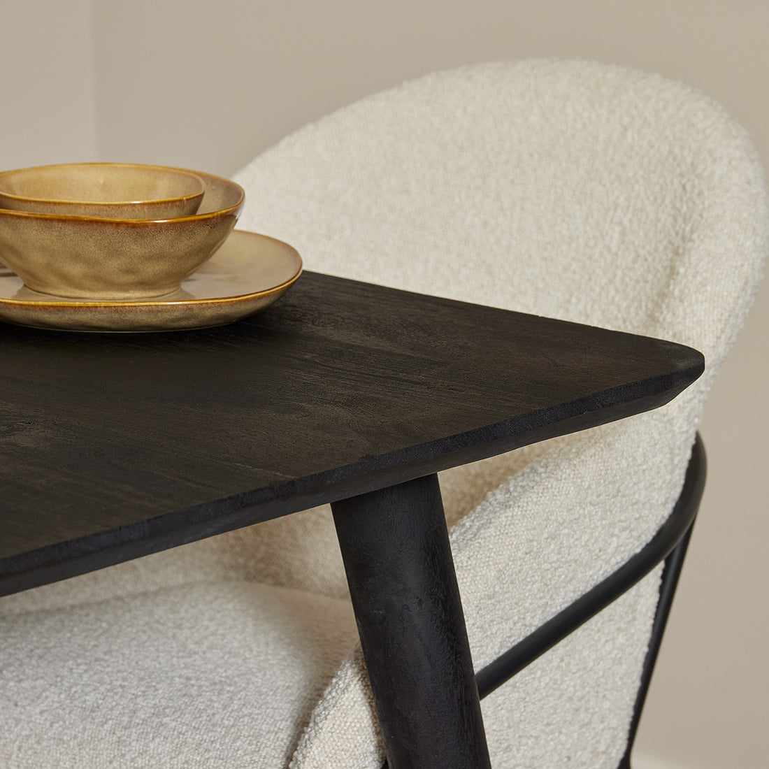 Eettafel Omaha Black | 90 cm