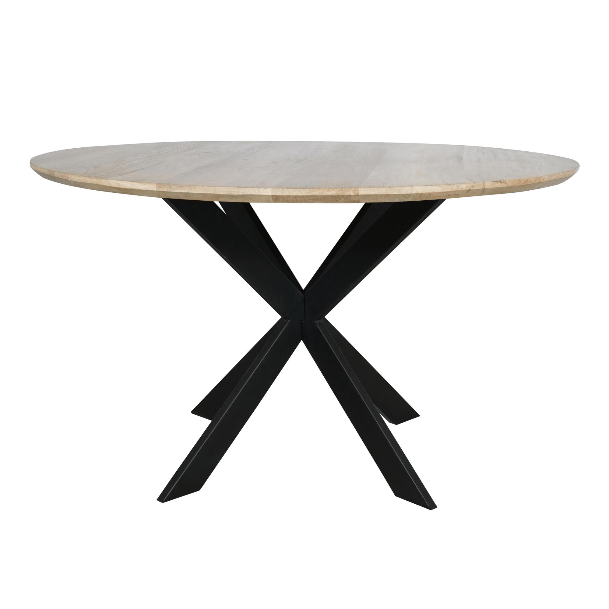 Eiken eettafel Ferris | Rond 110 cm | Naturel
