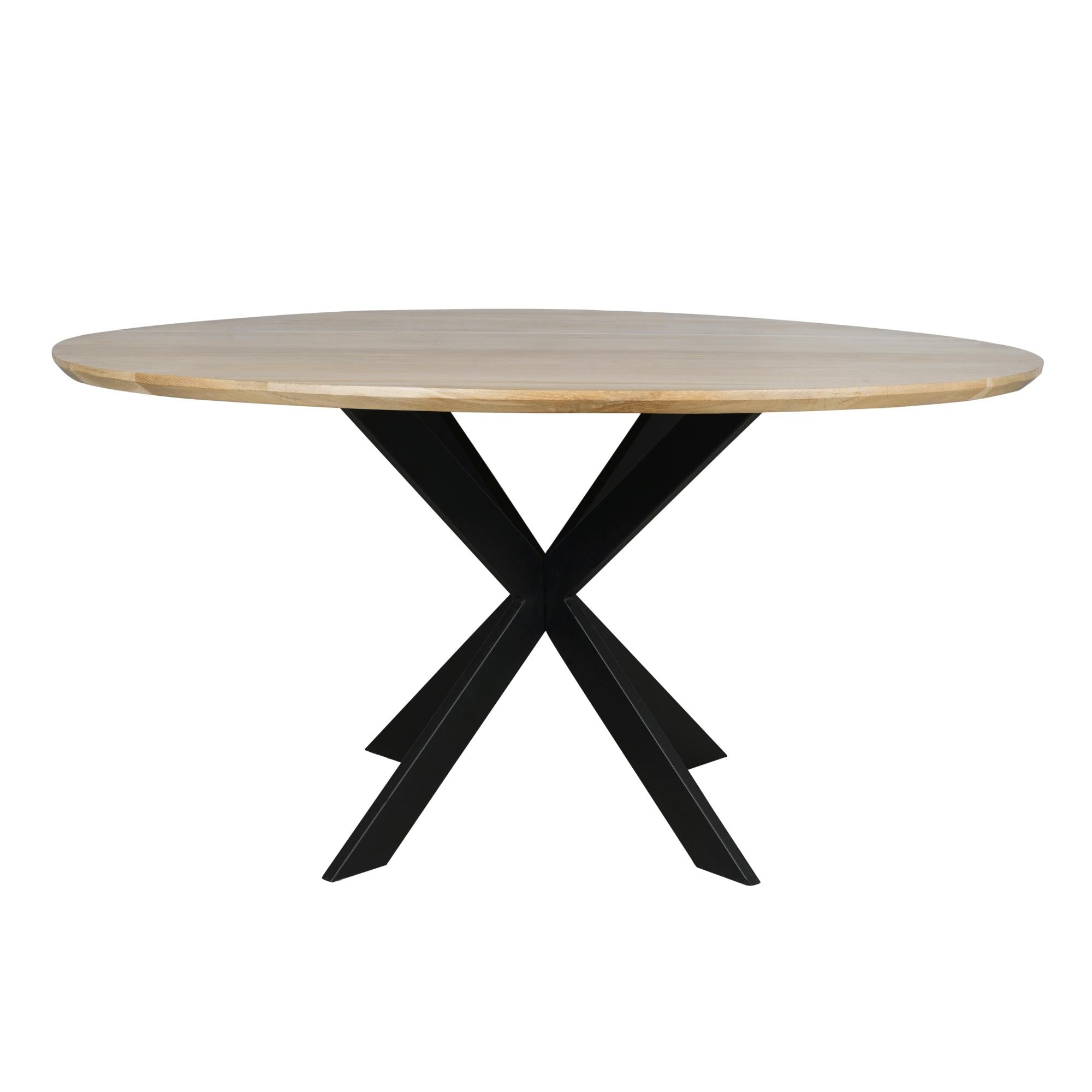 Eiken eettafel Ferris | Rond 150 cm | Naturel