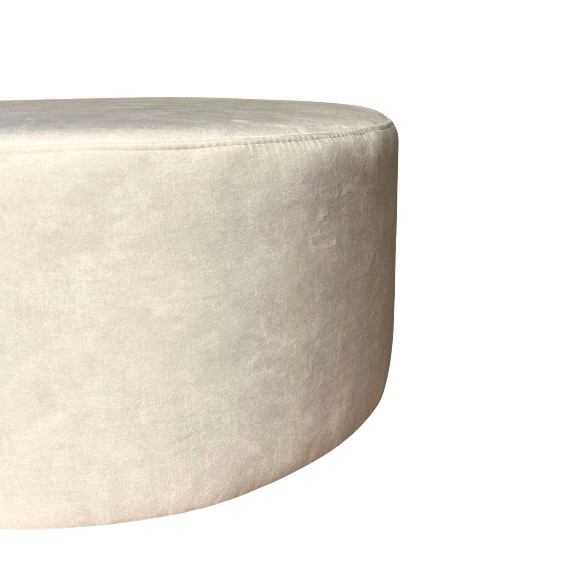 Hocker Rond Velvet Creme 60cm