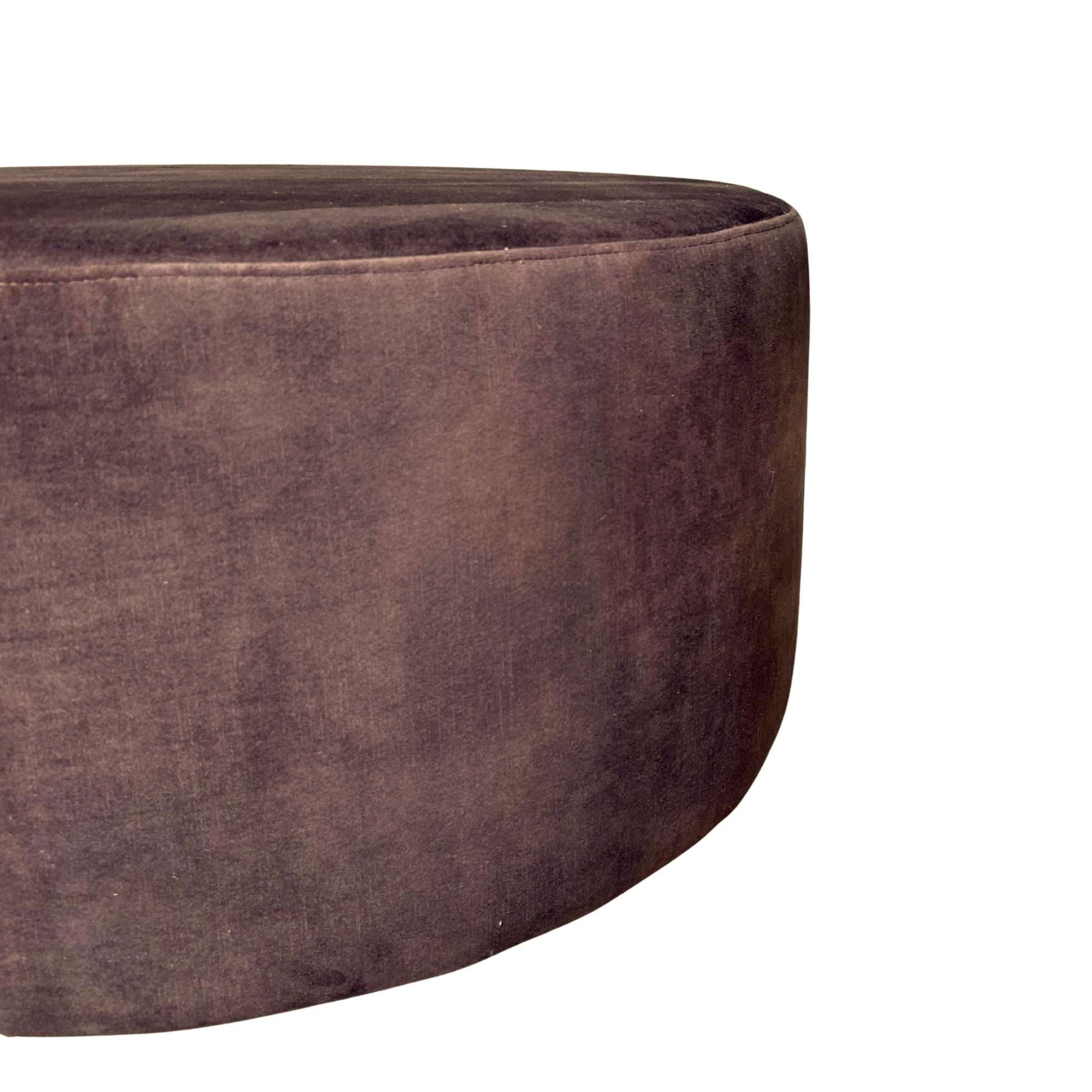 My Sofa Hocker | Rond | 80 cm | Adore 108 | Brown - Industrieelinhuis.nl