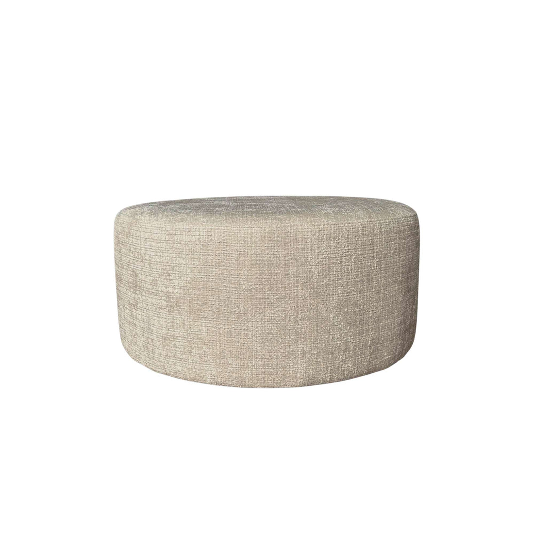 My Sofa Hocker | Rond | 80 cm | Cremona 14 | Taupe - Industrieelinhuis.nl