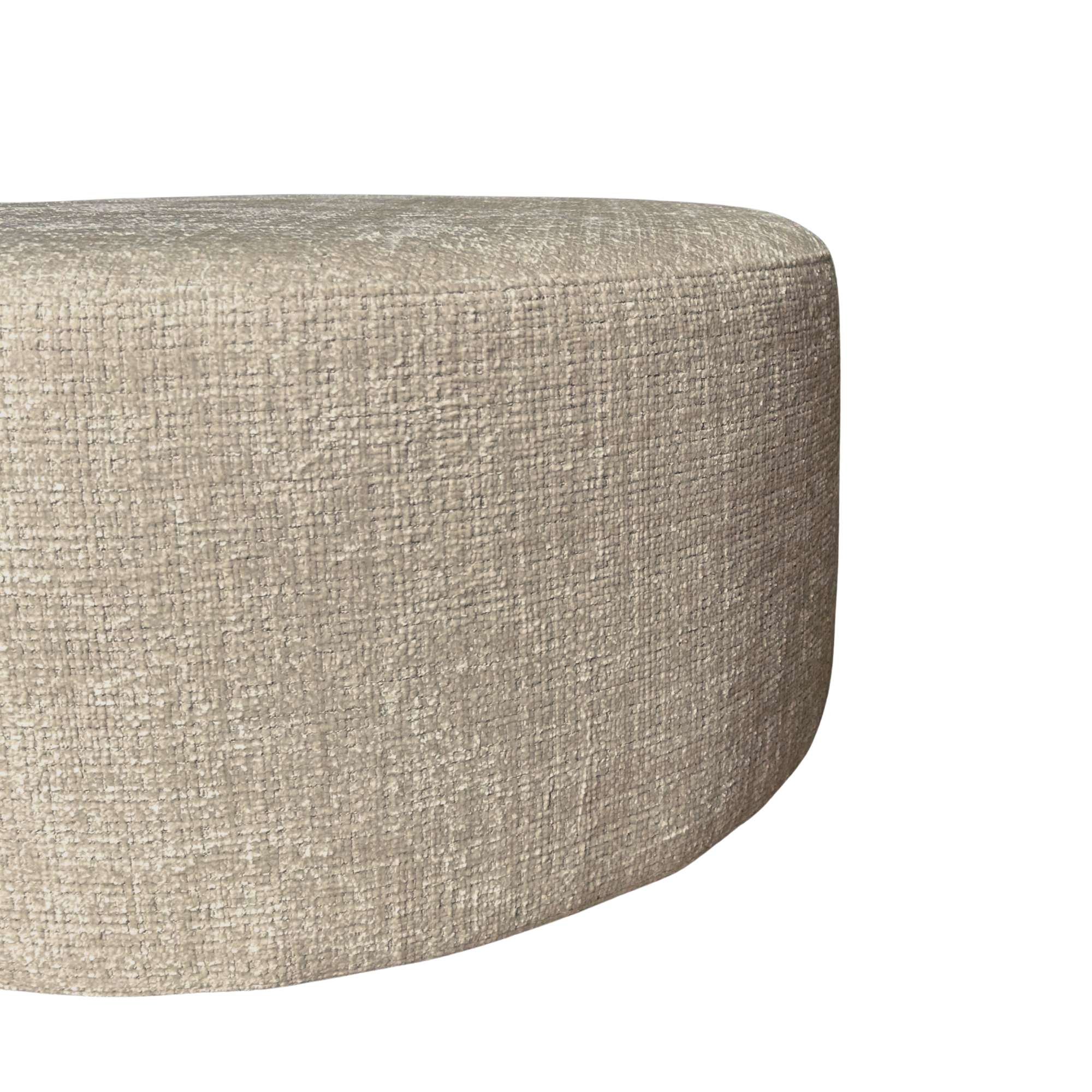 My Sofa Hocker | Rond | 80 cm | Cremona 14 | Taupe - Industrieelinhuis.nl
