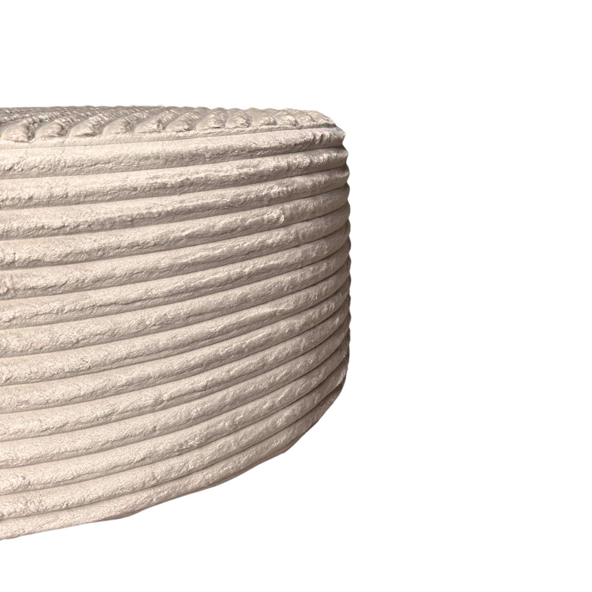 Hocker Rond Beige 80 cm