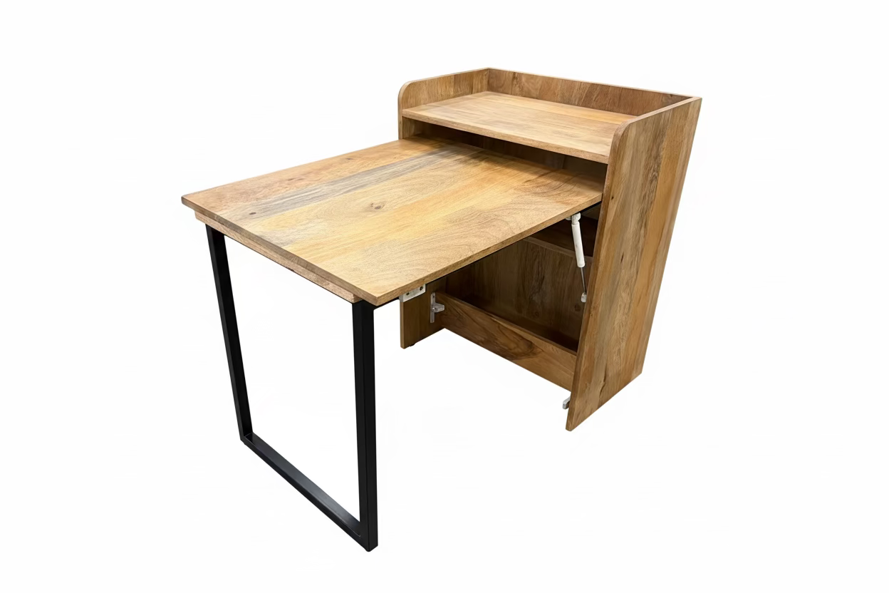 Inklapbaar kastje kinder bureau met opbergruimte