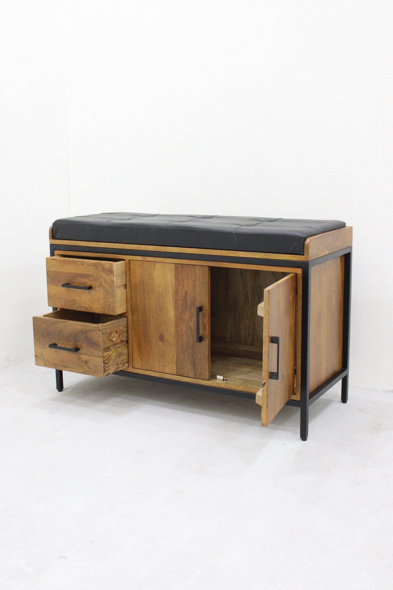 Schoenenbankje met Opbergruimte – Warm & Stijlvol Design 100 × 40 × 60 cm