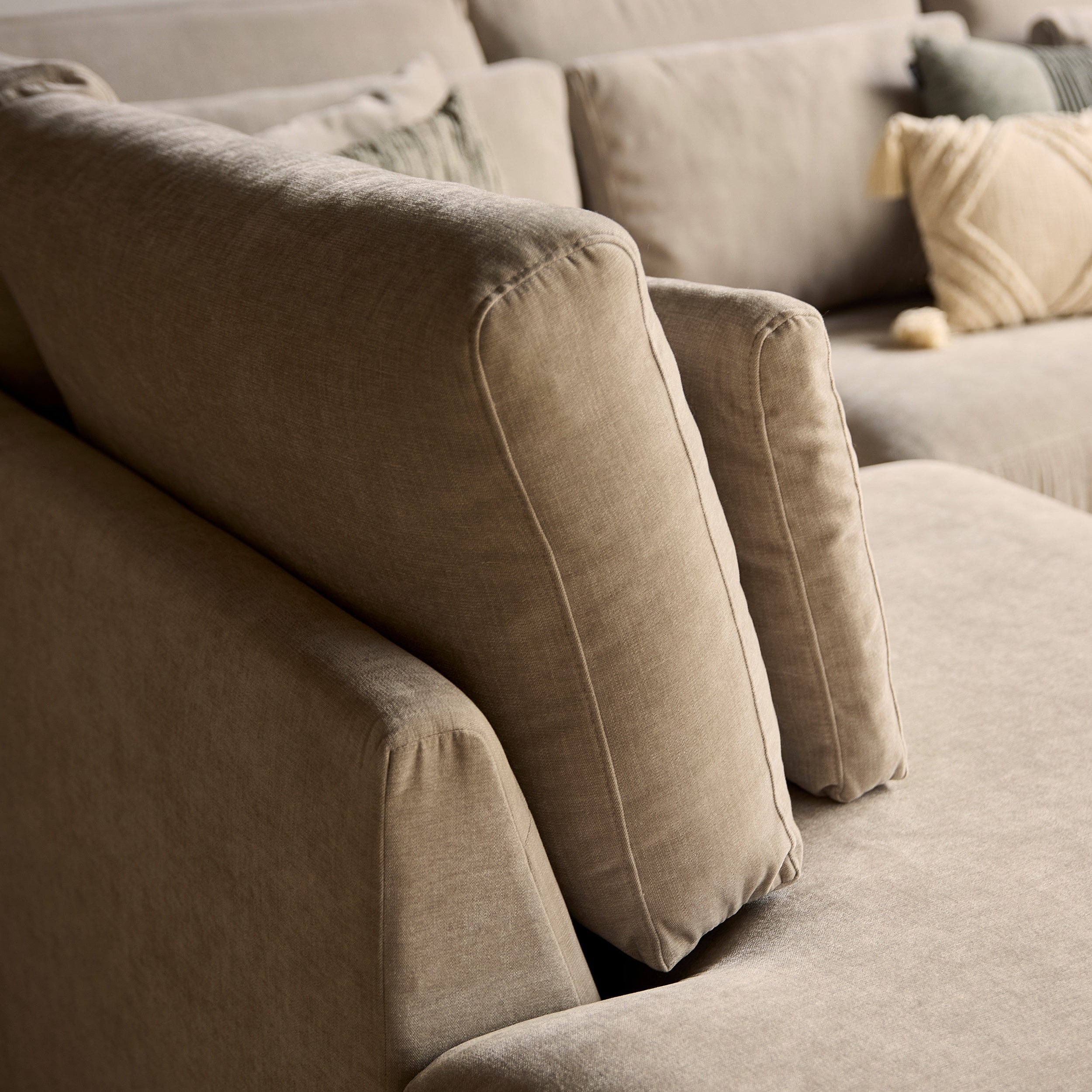 MySofa Jesse | 2,5 zits + Ottomane Rechts | Beige