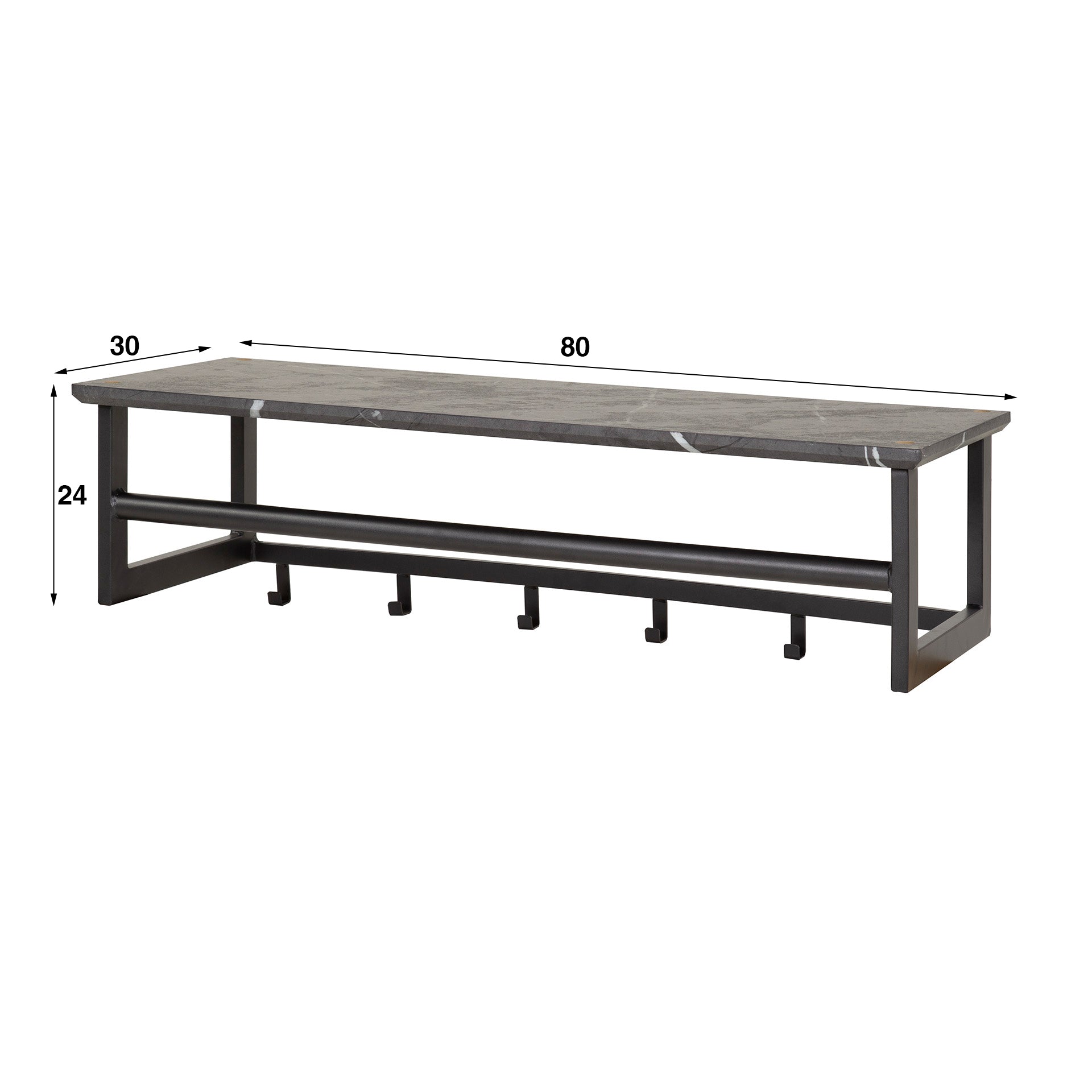 Kapstok Jack 6 haaks