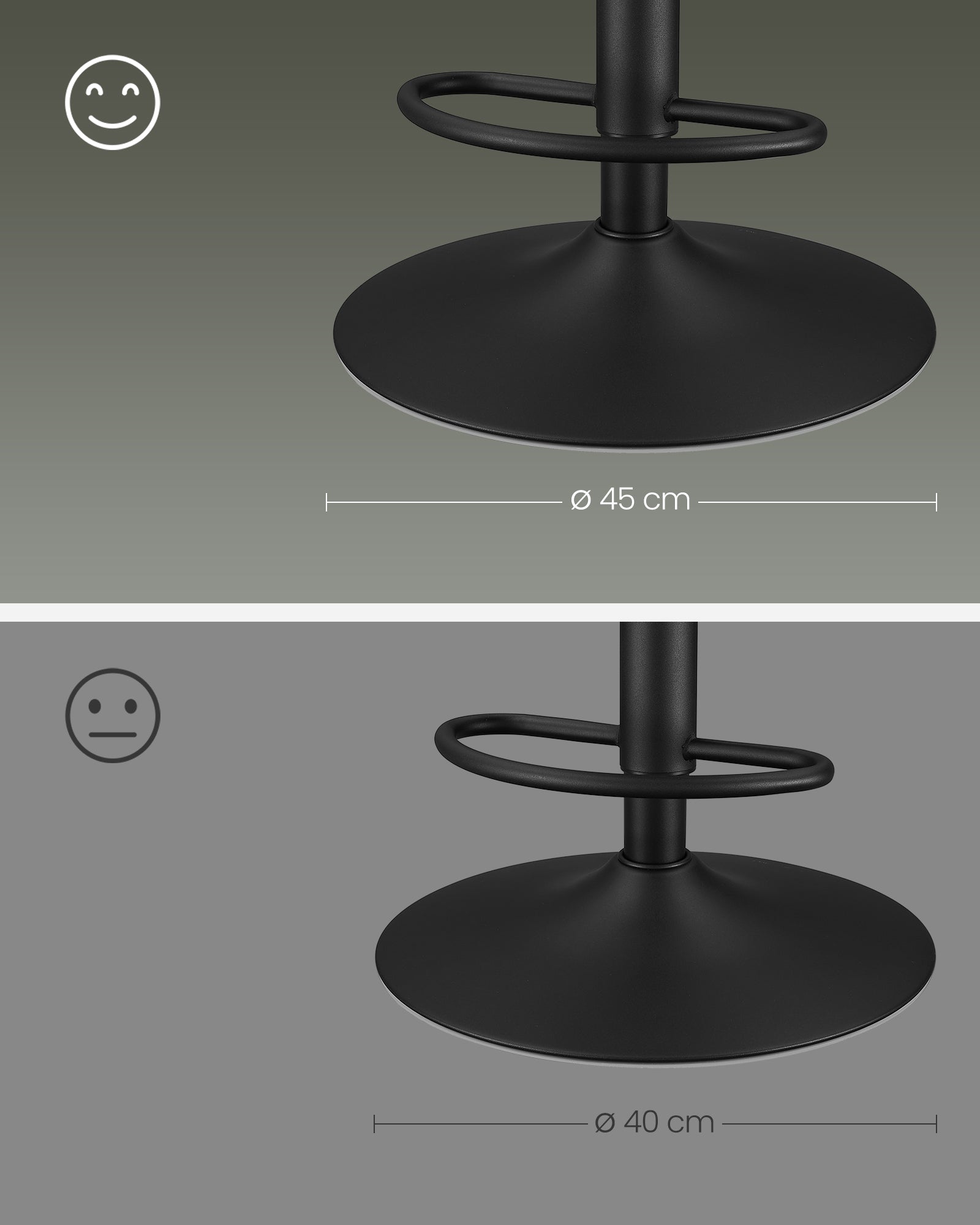 Barkrukken Set van 2 – Verstelbare draaibare keukenstoelen met rugleuning, voetensteun en PU-leren zitting in bosgroen - Industrieelinhuis.nl