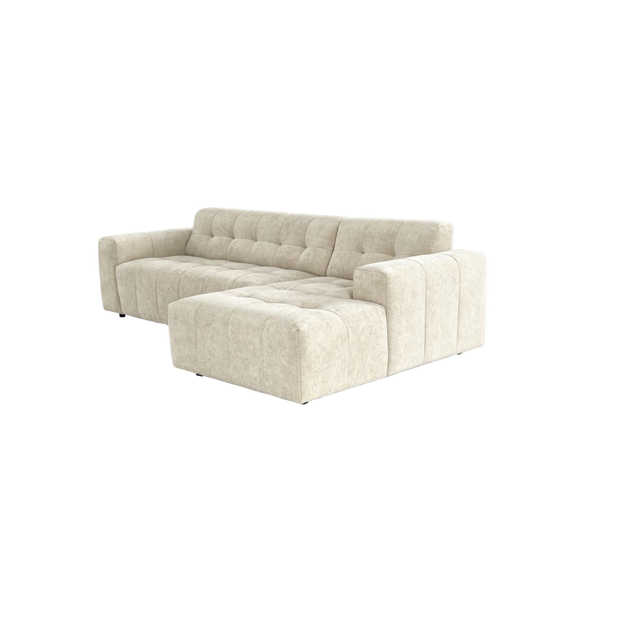 MySofa Ruby Hoekbank Beige 2,5 zits AL + Lounge R
