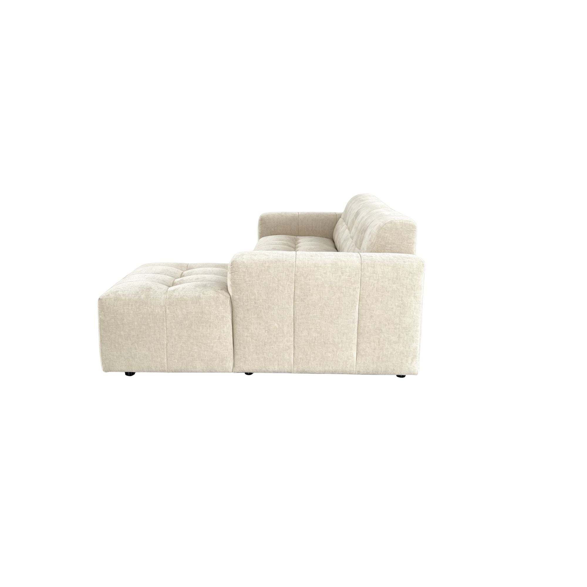 MySofa Ruby Hoekbank Beige 2,5 zits AL + Lounge R