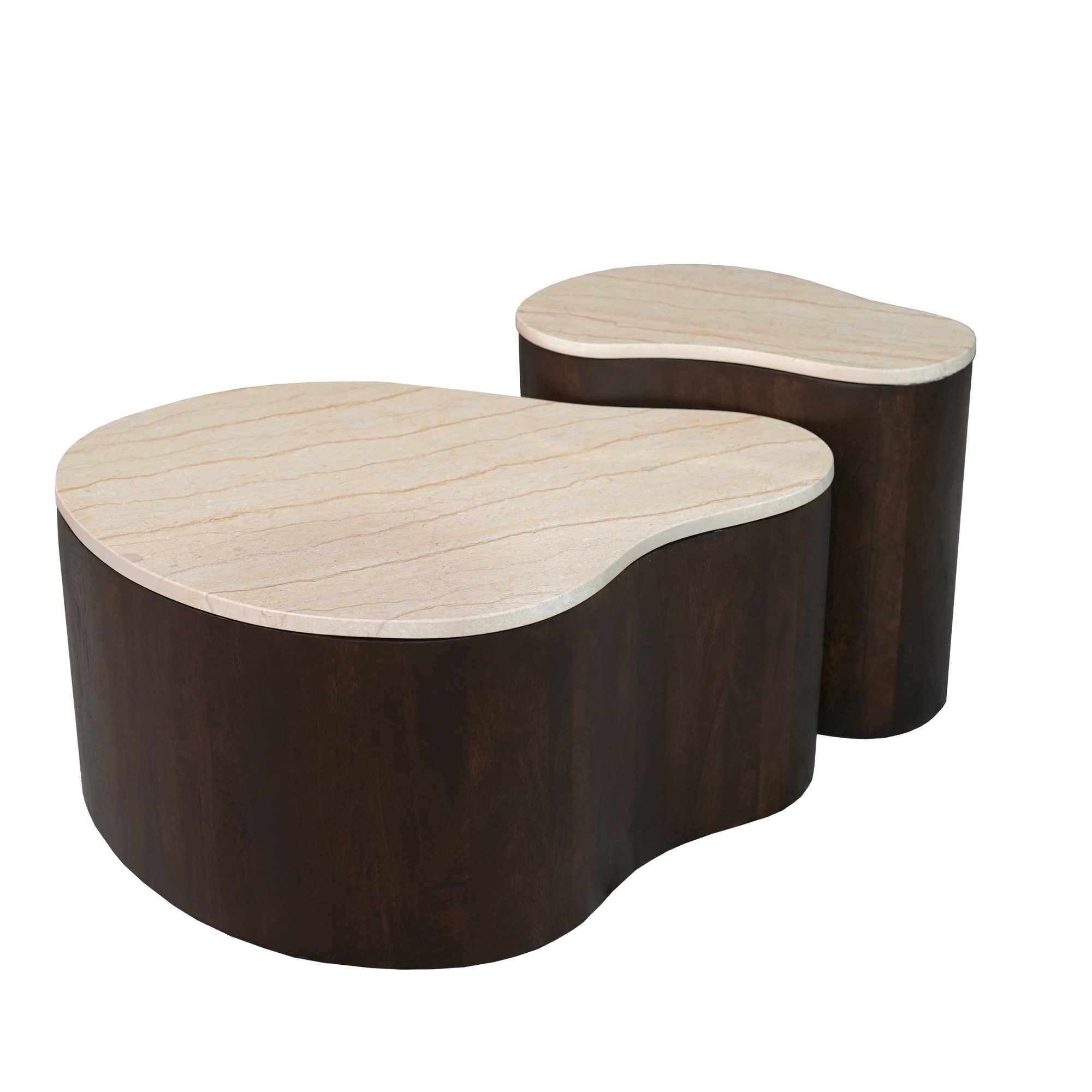 Organische Salontafel Lovi | 50 cm | Brown