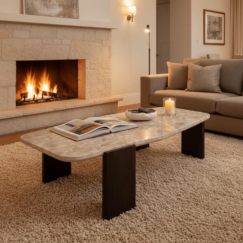 Organische salontafel Silva | 130 cm