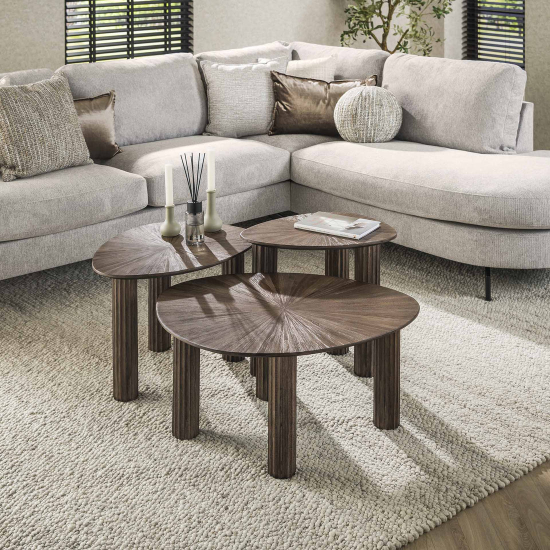 Organische salontafelset van 3 Mia M