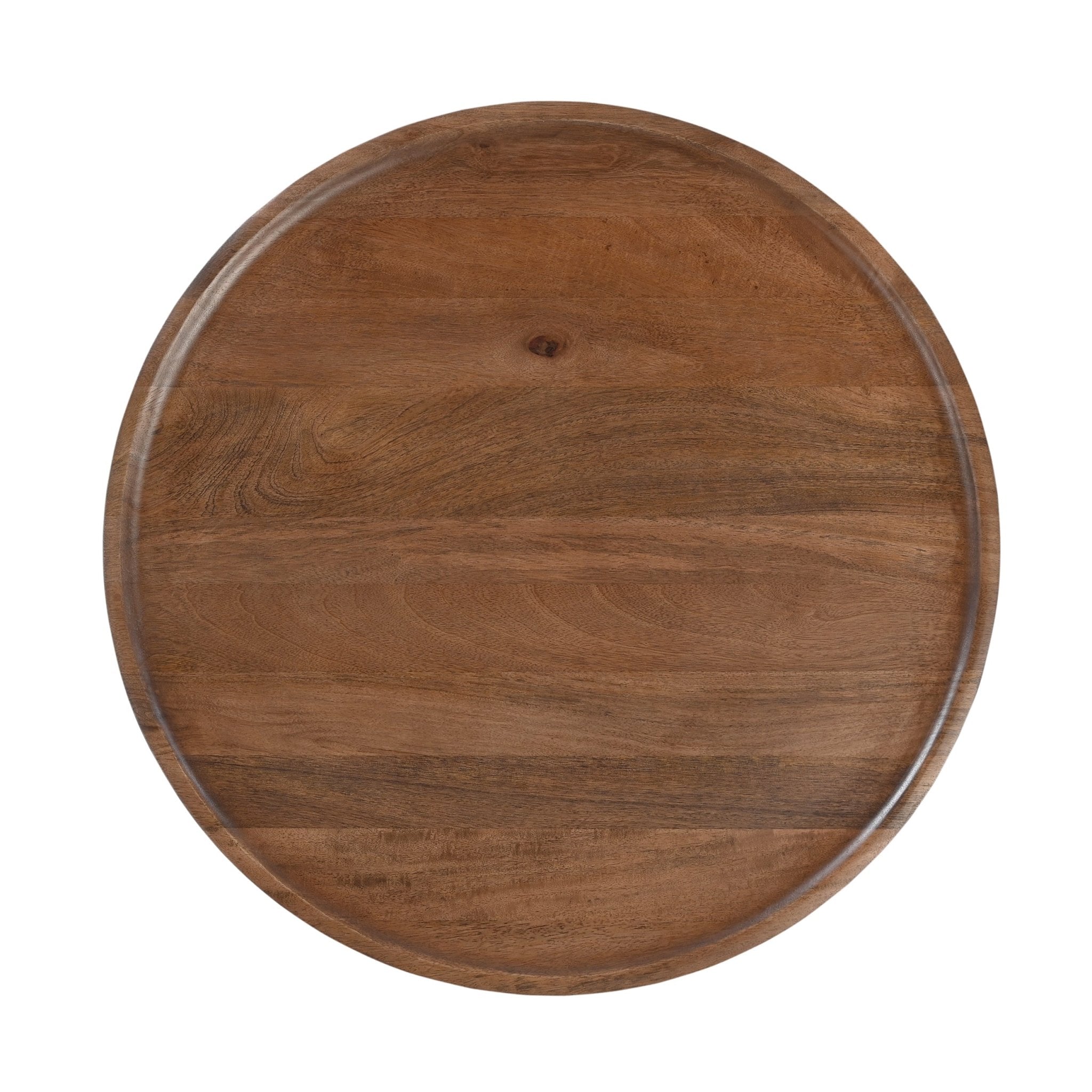 Ronde Salontafel Mangohout | Kegelvoet | 75 cm