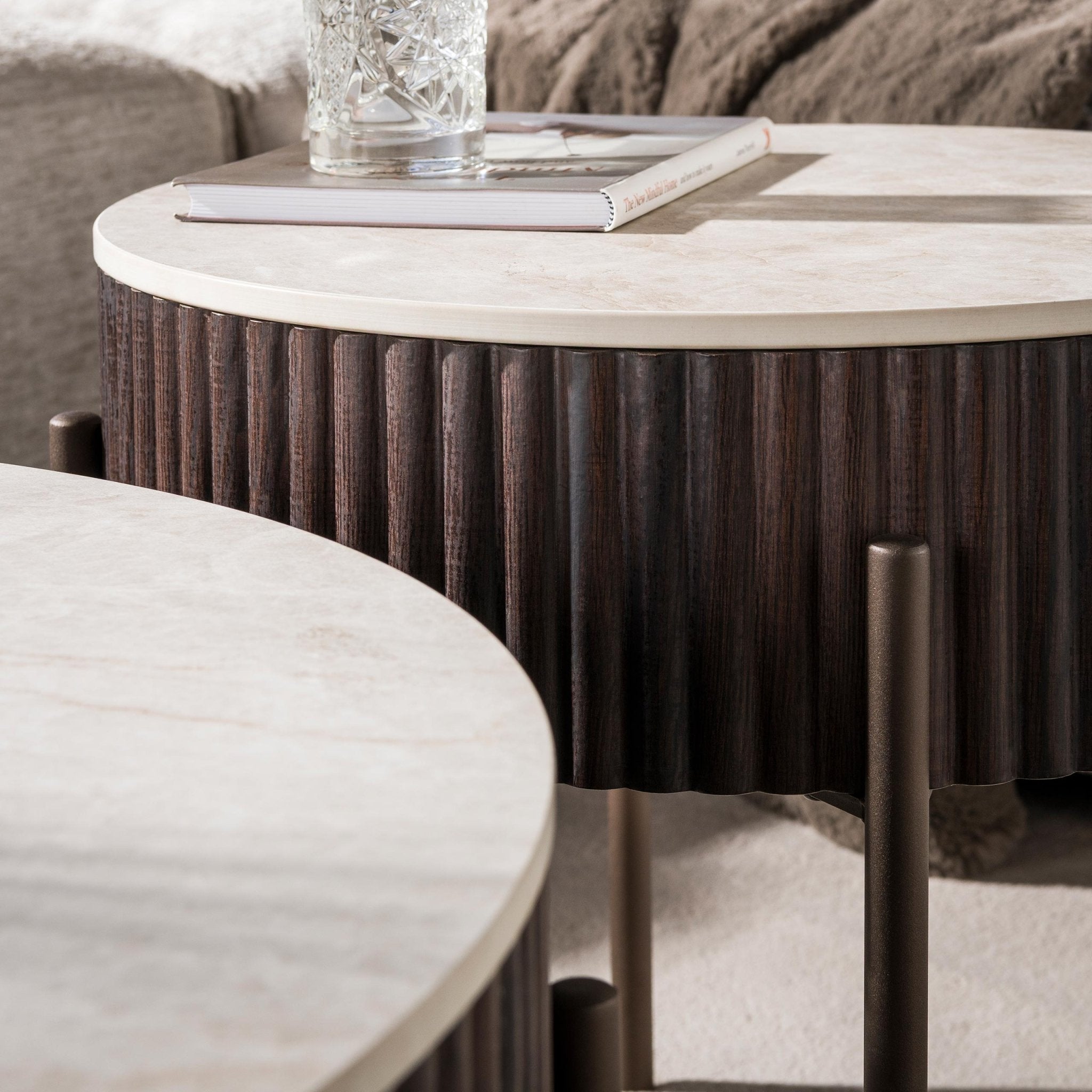 Ronde Salontafelset Ceramo