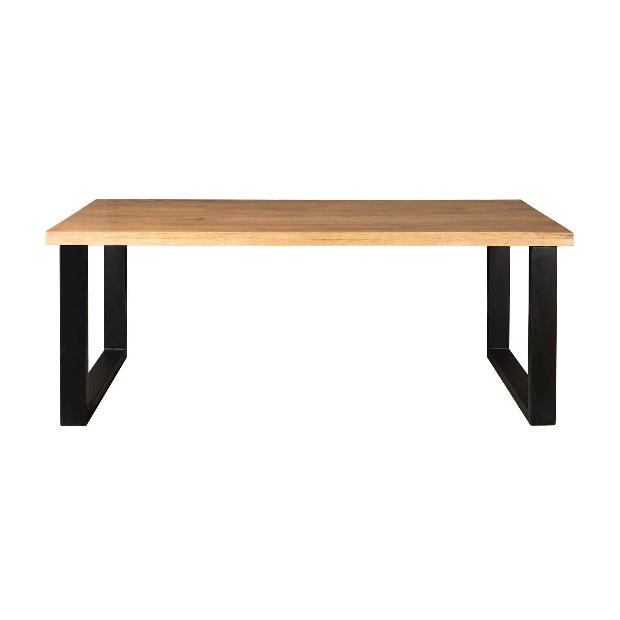Mangohout eettafel Denver | Rechthoek U-poot | 220 cm