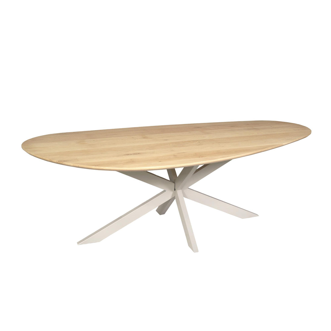 Eiken eettafel Cloud | 180 cm | Naturel | Poot Sand - Industrieelinhuis.nl