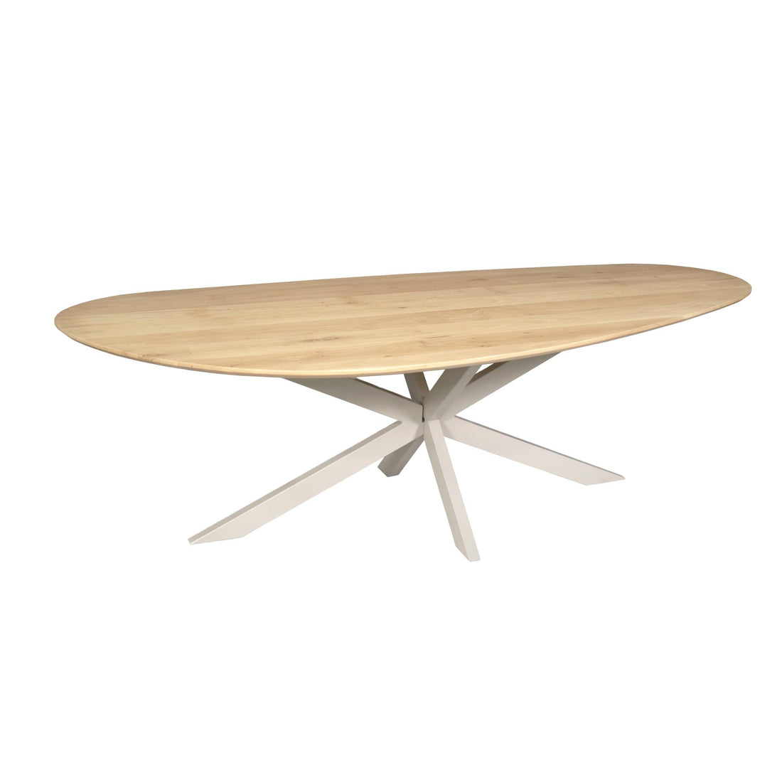 Eiken eettafel Cloud | 210 cm | Naturel | Poot Sand - Industrieelinhuis.nl