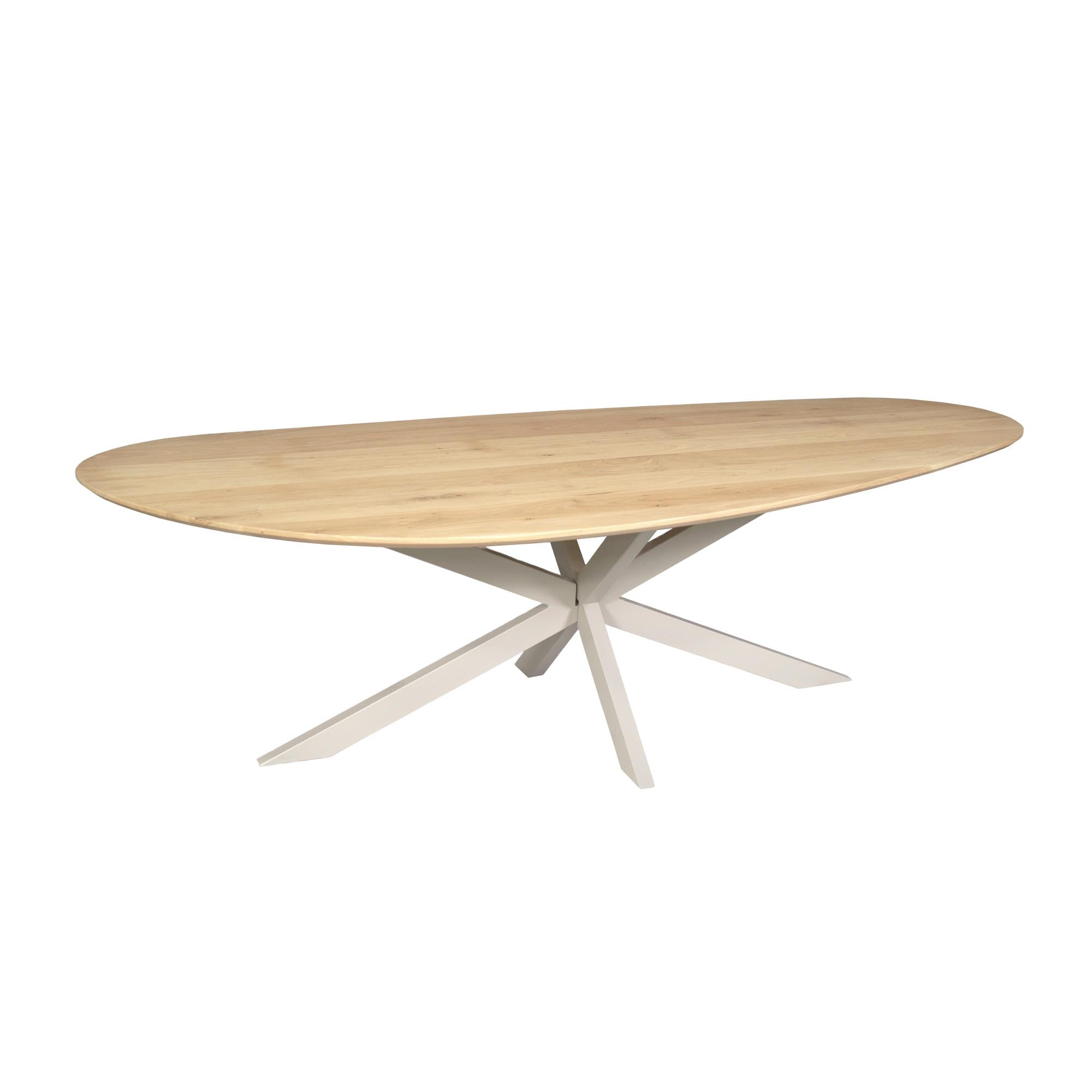 Eiken eettafel Cloud | 240 cm | Naturel | Poot Sand - Industrieelinhuis.nl