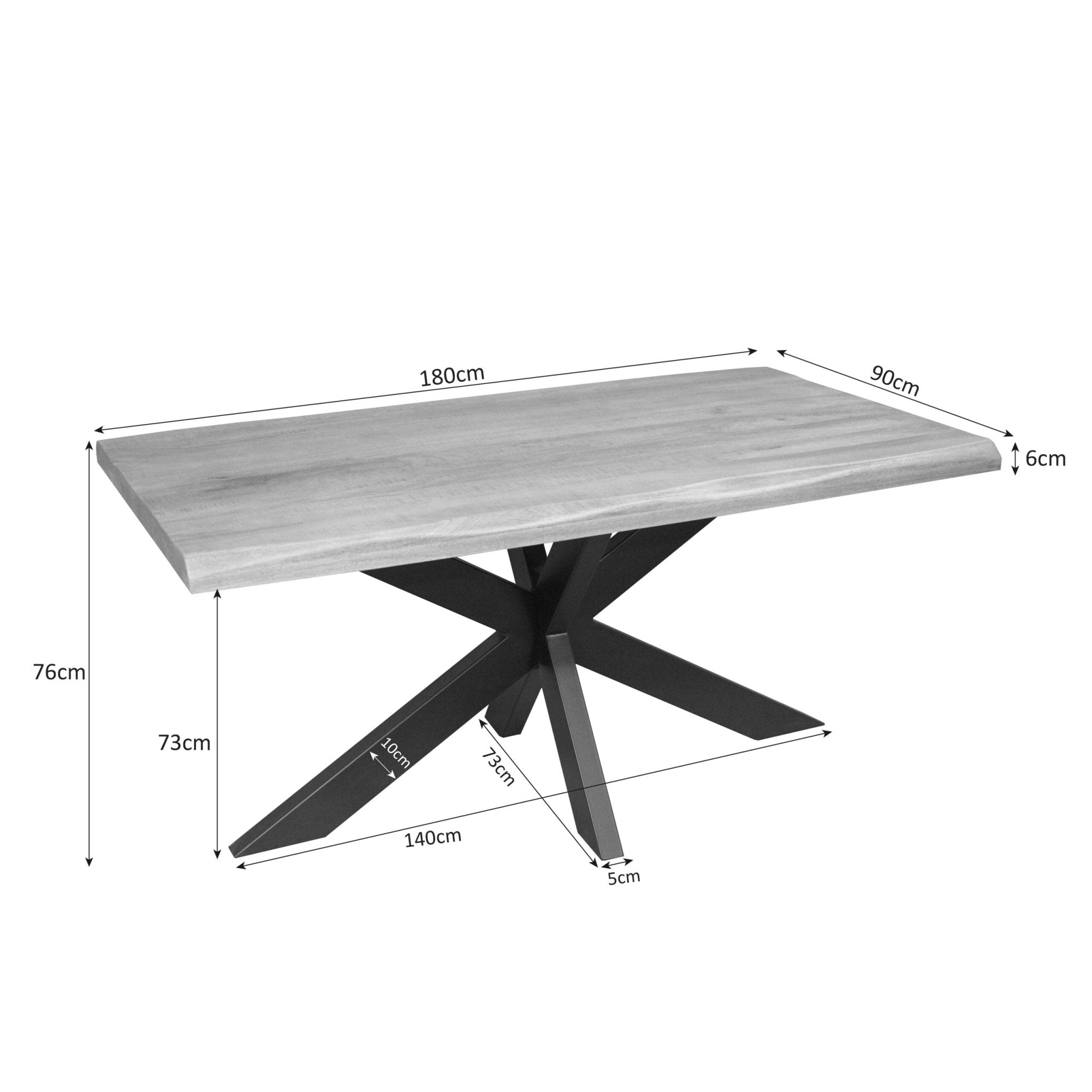 Boomstamtafel Dakota | 180 cm - Industrieelinhuis.nl