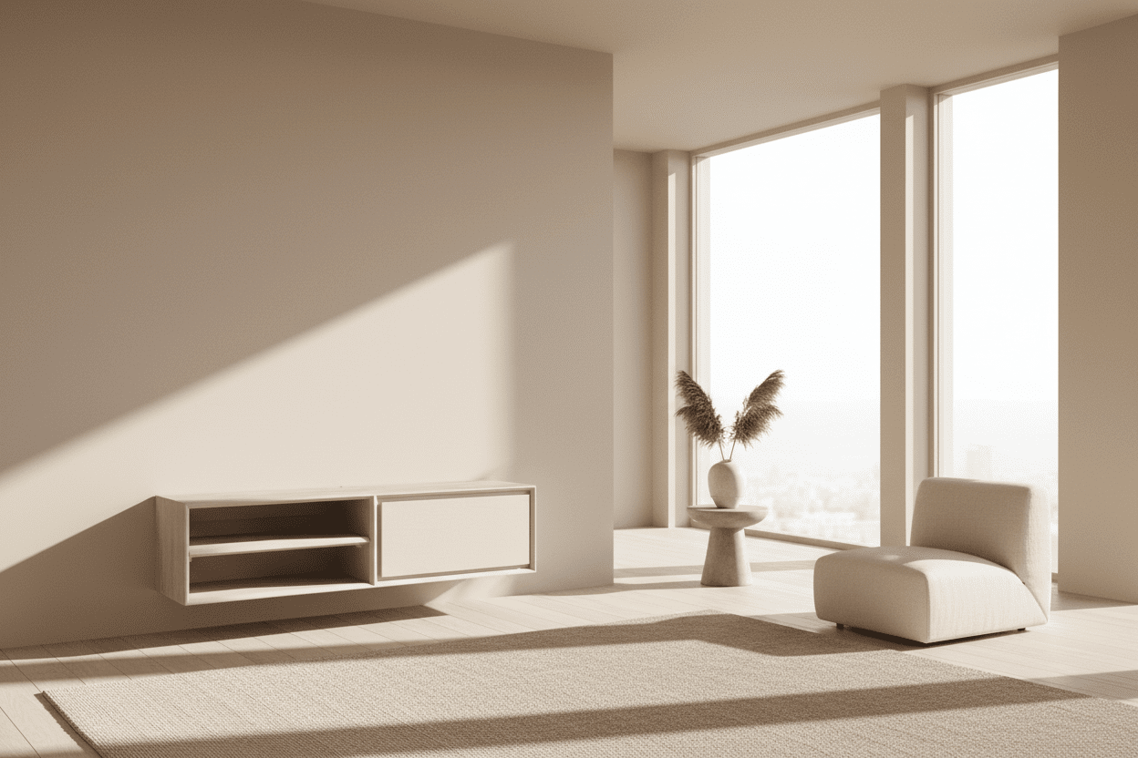 Zwevend tv meubel Ambiance Sand | 120 cm - Industrieelinhuis.nl