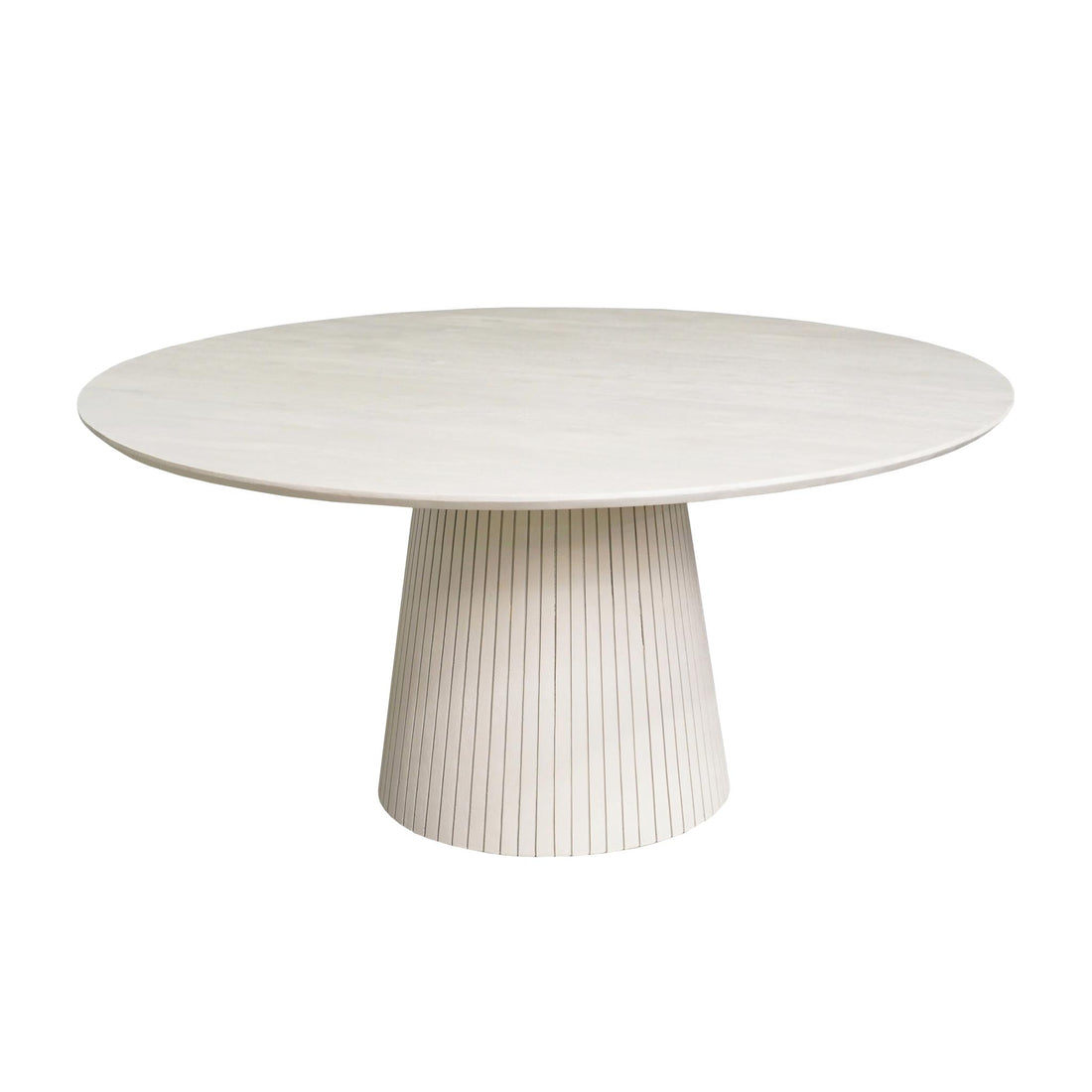 Ronde eettafel Solana Zand Mangohout 150 cm - Industrieelinhuis.nl