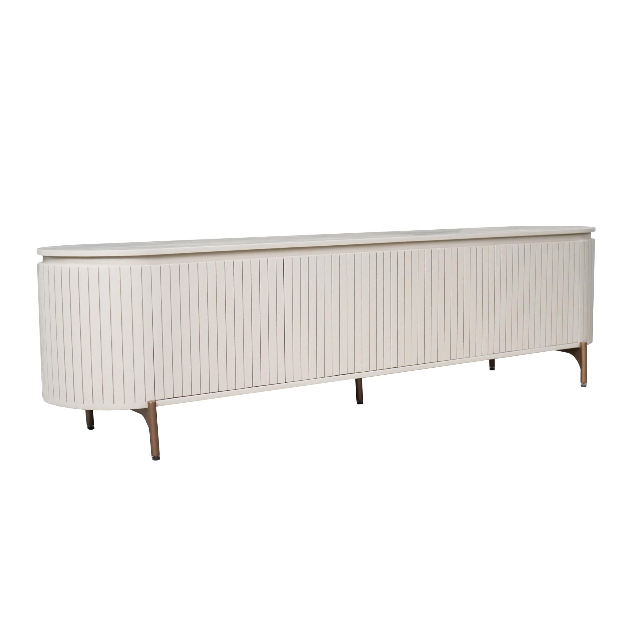 Tv meubel Solana Zand Mangohout 210 cm - Industrieelinhuis.nl