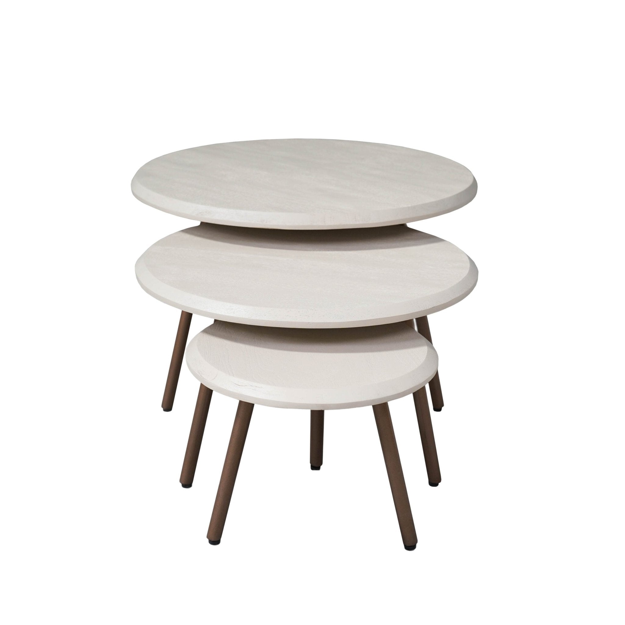 Salontafel Guus Naturel Mangohout 60 cm - Industrieelinhuis.nl