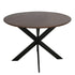 Eiken eettafel Ferris | Rond 110 cm | Walnoot - Industrieelinhuis.nl