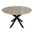 Eiken eettafel Ferris | Rond 130 cm | Naturel - Industrieelinhuis.nl