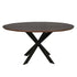 Eiken eettafel Ferris | Rond 150 cm | Walnoot - Industrieelinhuis.nl