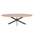 Eiken eettafel Ferris | Ovaal 210 cm | Naturel - Industrieelinhuis.nl