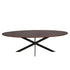 Eiken eettafel Ferris | Ovaal 240 cm | Walnoot - Industrieelinhuis.nl