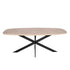 Eiken eettafel Ferris | Deens Ovaal 200 cm | Naturel - Industrieelinhuis.nl